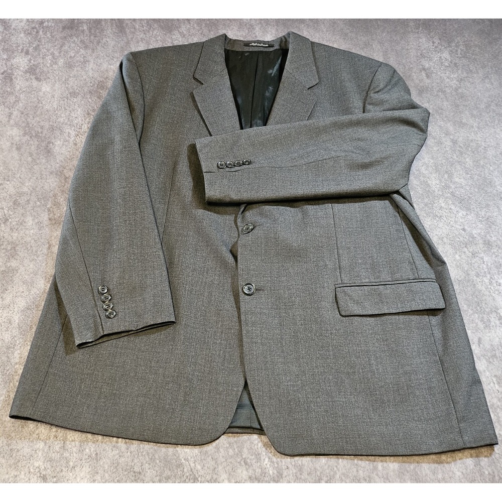 Lauren Ralph Lauren Mens Gray Wool 2-Button Blazer Jacket 48 R 1-01476